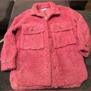 English Factory Oversize Sherpa Jacket Size Medium